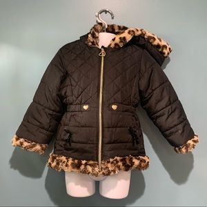 Black 🖤 Leopard 🐆 Print Winter Coat